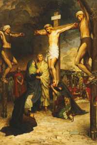 The crucifixion of Jesus Christ